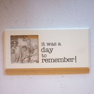Danielson Designs Small Talk Cream & Black "It Was A Day To Remember" Frame